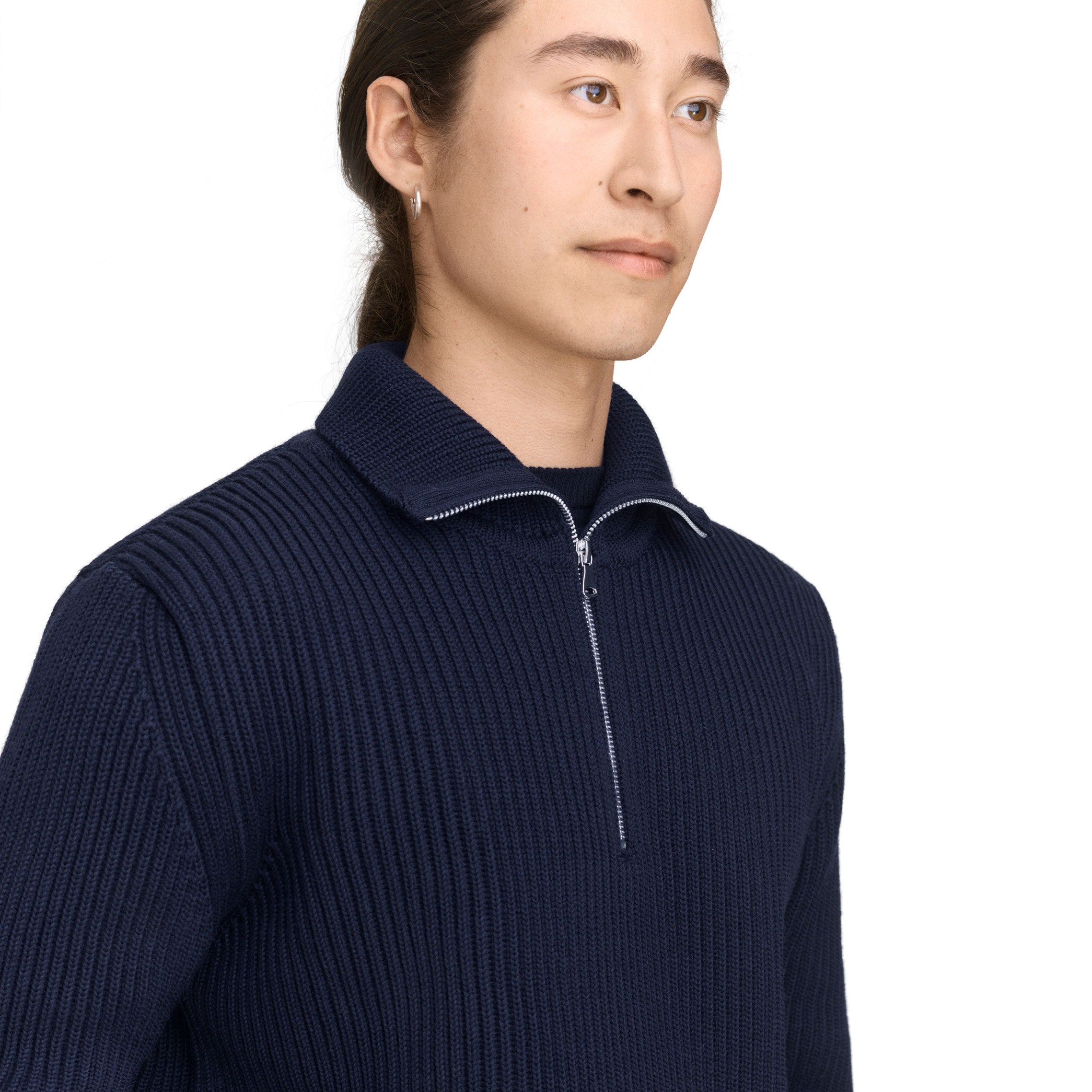 Navy Half-Zip Hunting Green